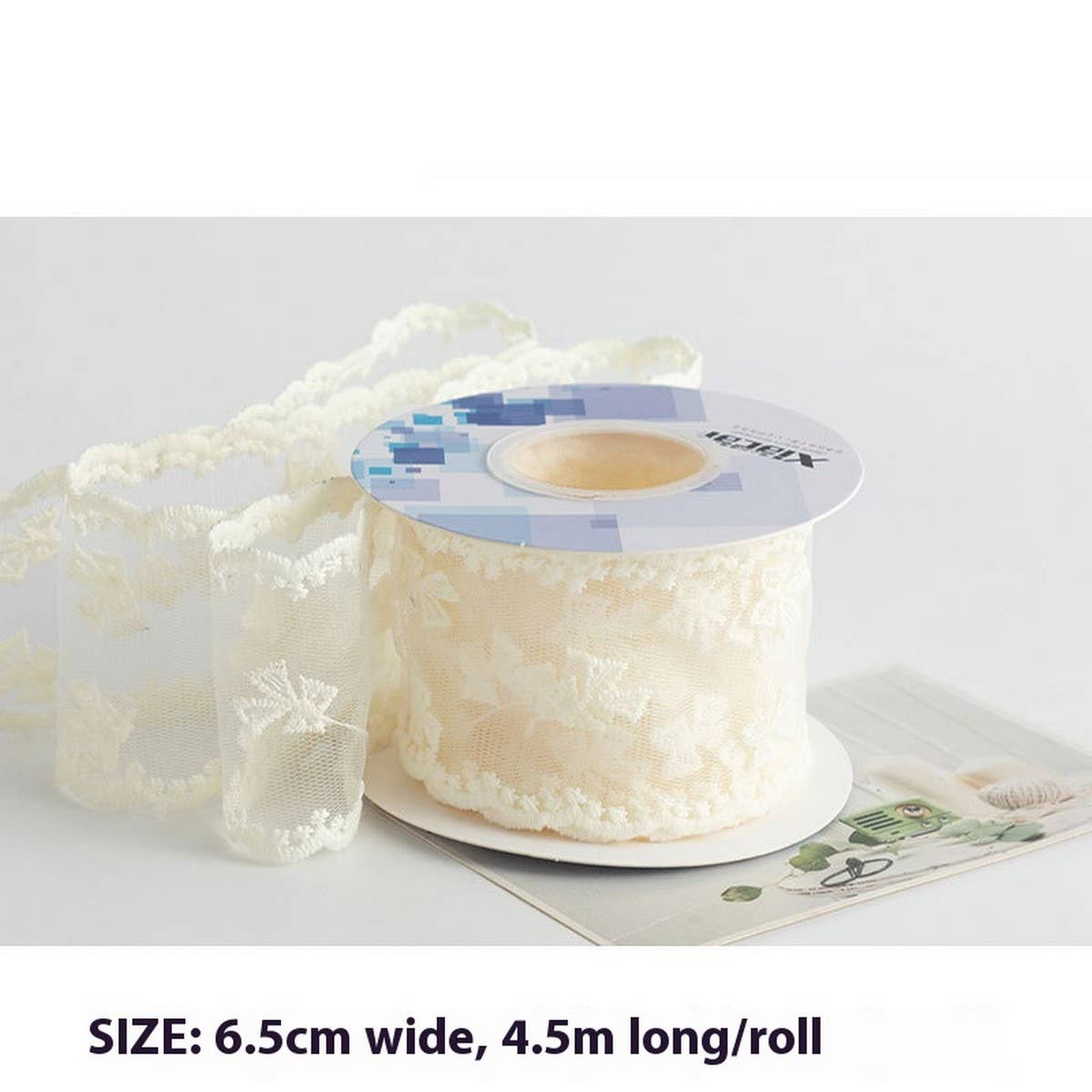 LACE EMBROIDERY FLOWER RIBBON DIY RIBBON
