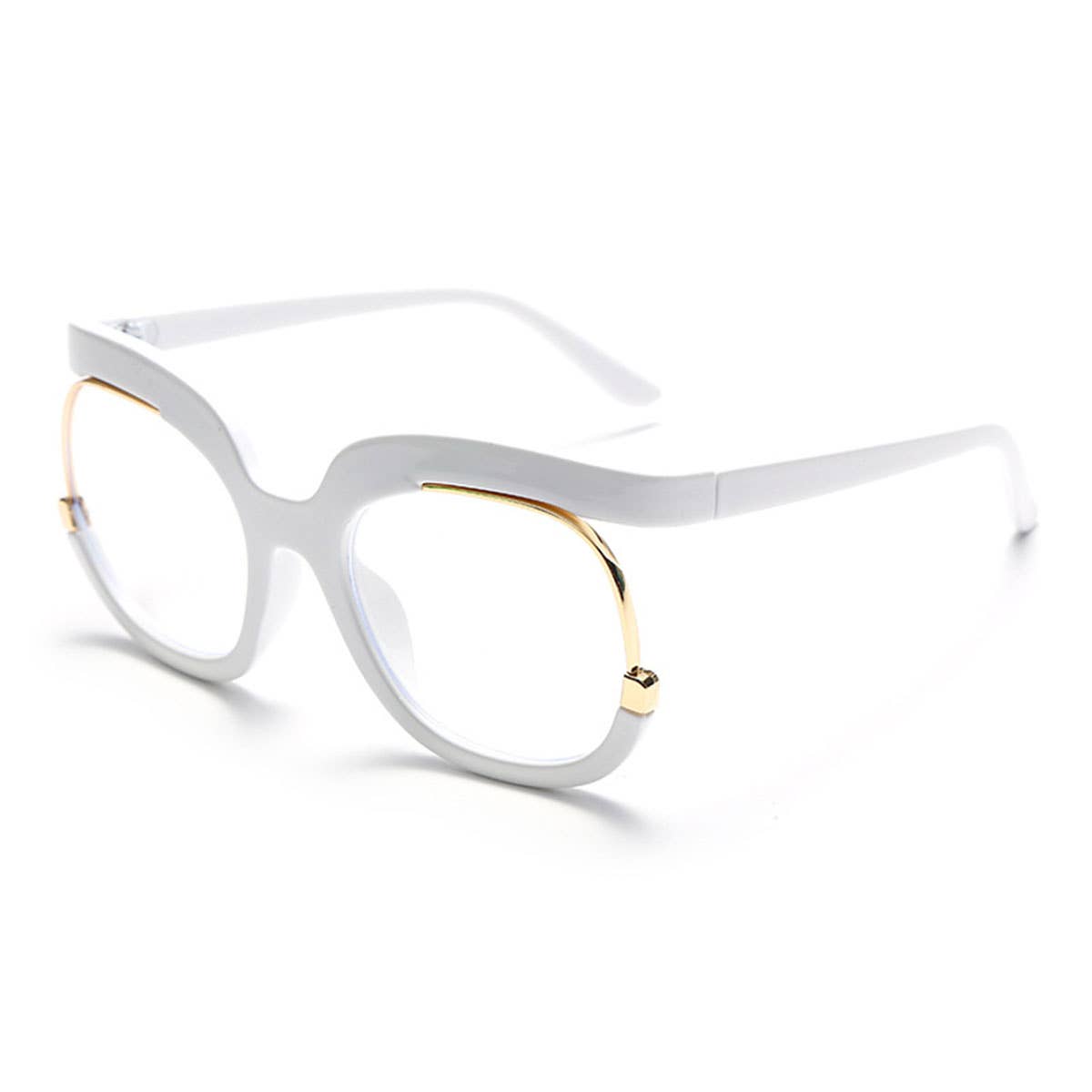 WOMEN ROUND-FRAMED GLASSES WITH LARGE FRAMES