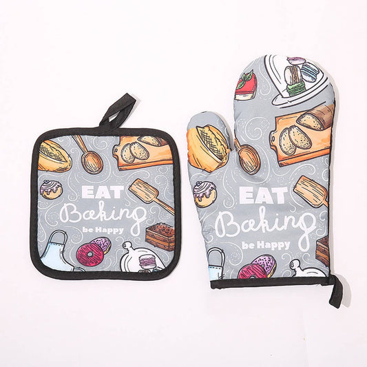 THICKENED HEAT-RESISTANT KITCHEN GLOVES