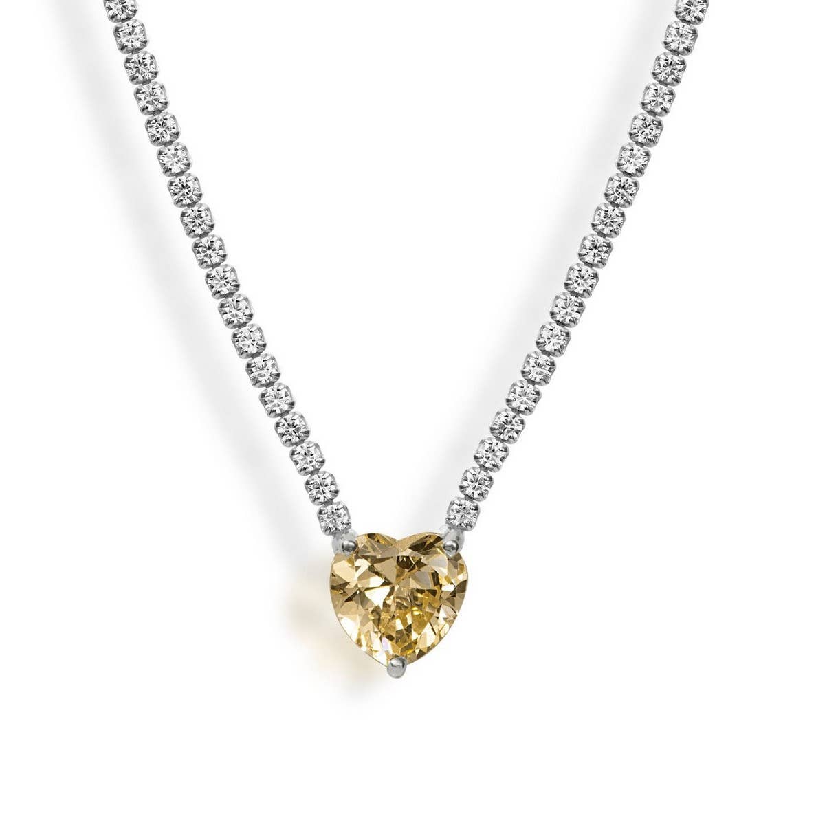 WOMEN'S EXQUISITE STAINLESS STEEL ZIRCON NECKLACE
