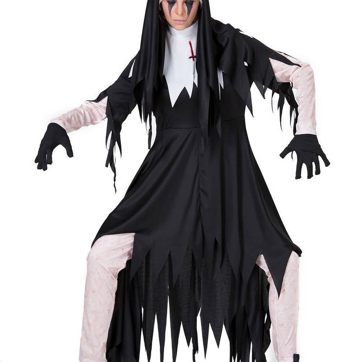 HALLOWEEN HORROR BLOODY NUN COSTUME
