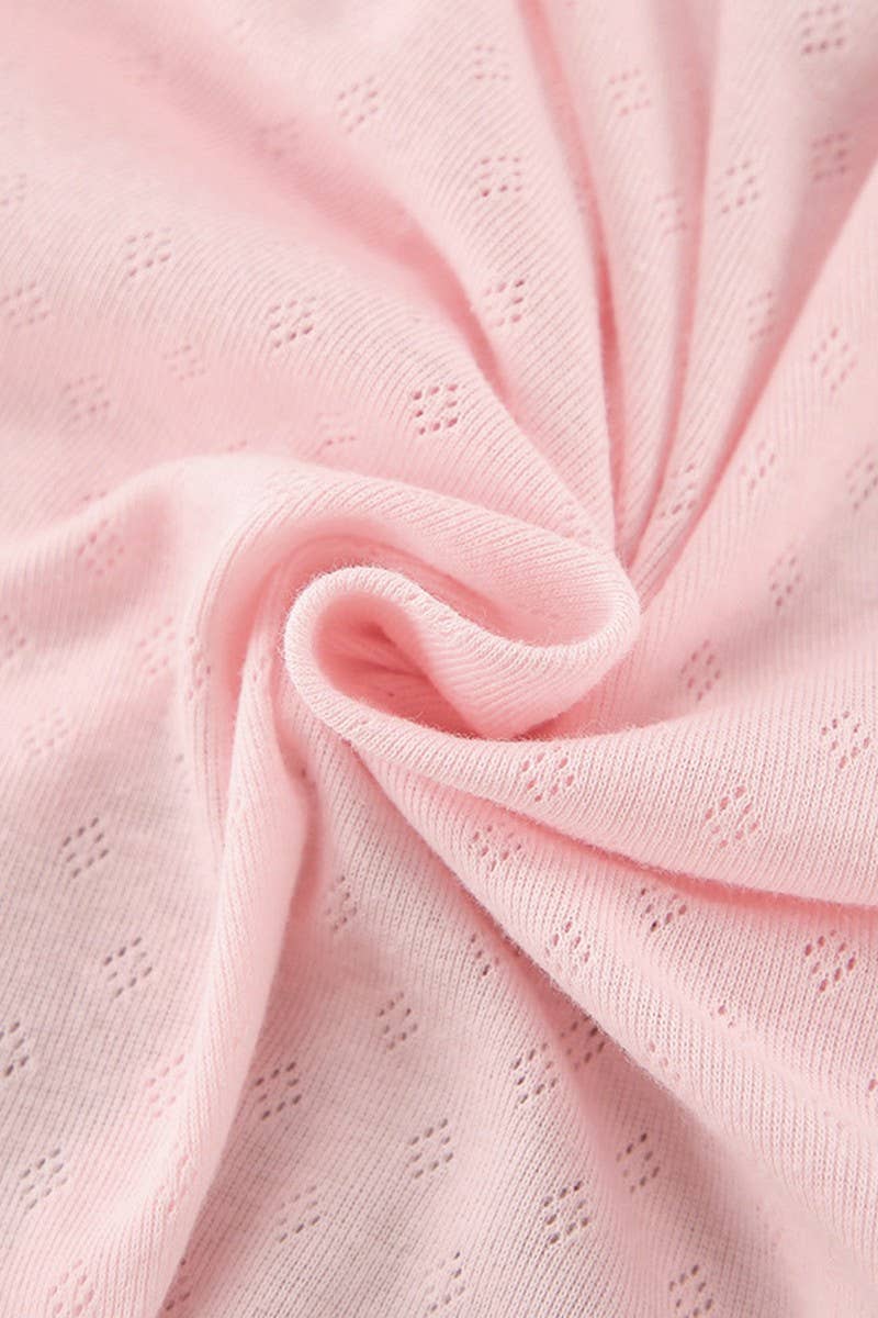 CWSPJ0333_KNITTED JACQUARD LONG SLEEVE SHORTS PAJAMA SET