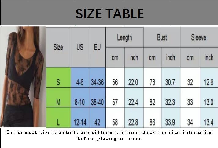 CWTBLS2203_SEXY SHEER FLORAL LACE SHORT SLEEVE TOP