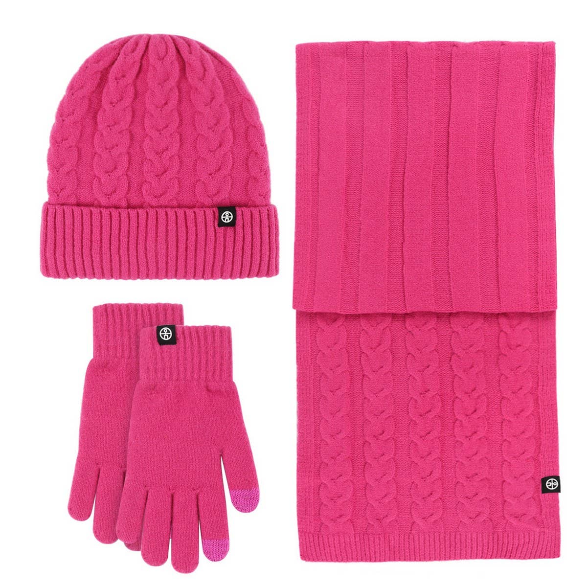 WINTER OUTDOOR WARM KNITTED THREE-PIECE SUIT