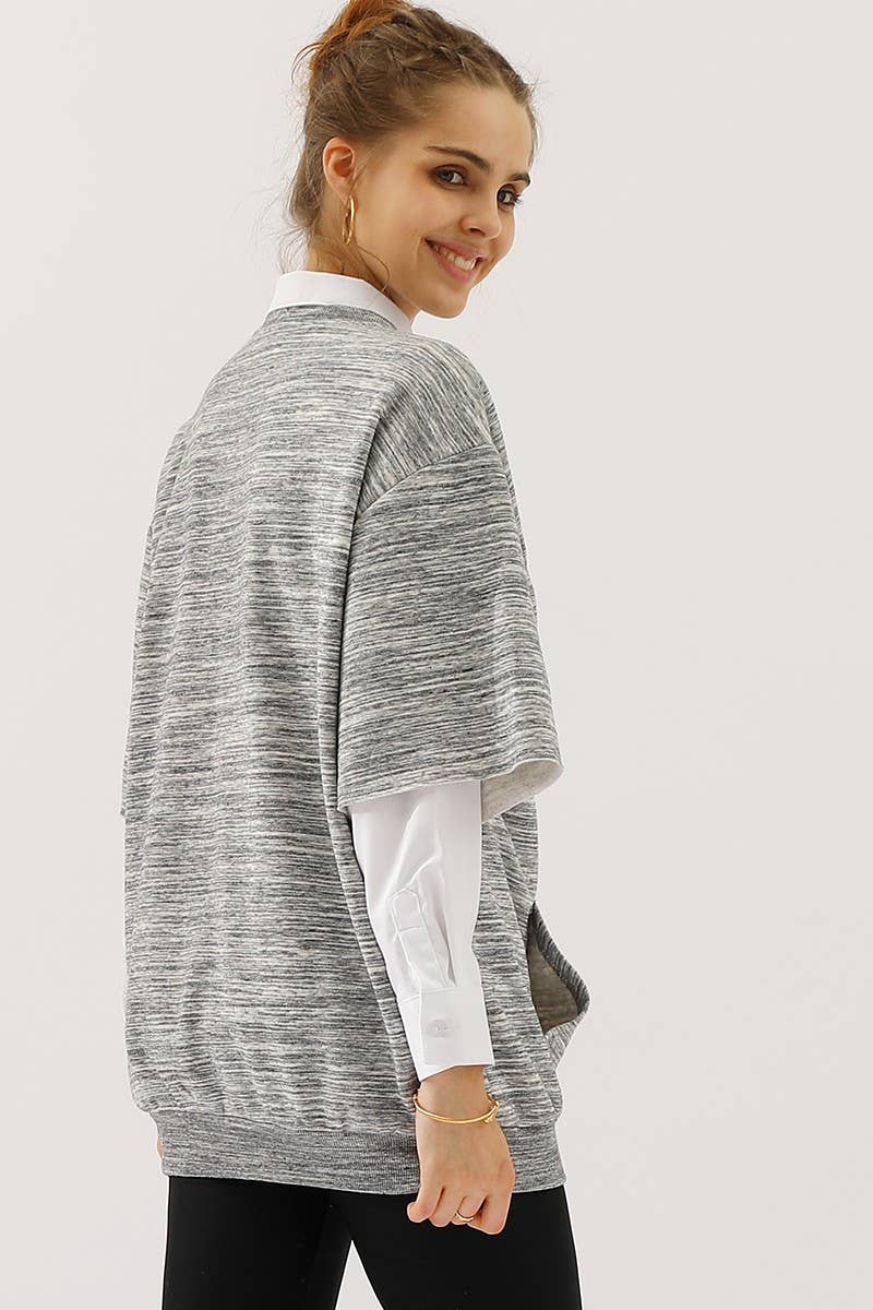 CWTTS560_OVERSIZED SWEATSHIRT WITH KANGAROO POCKET