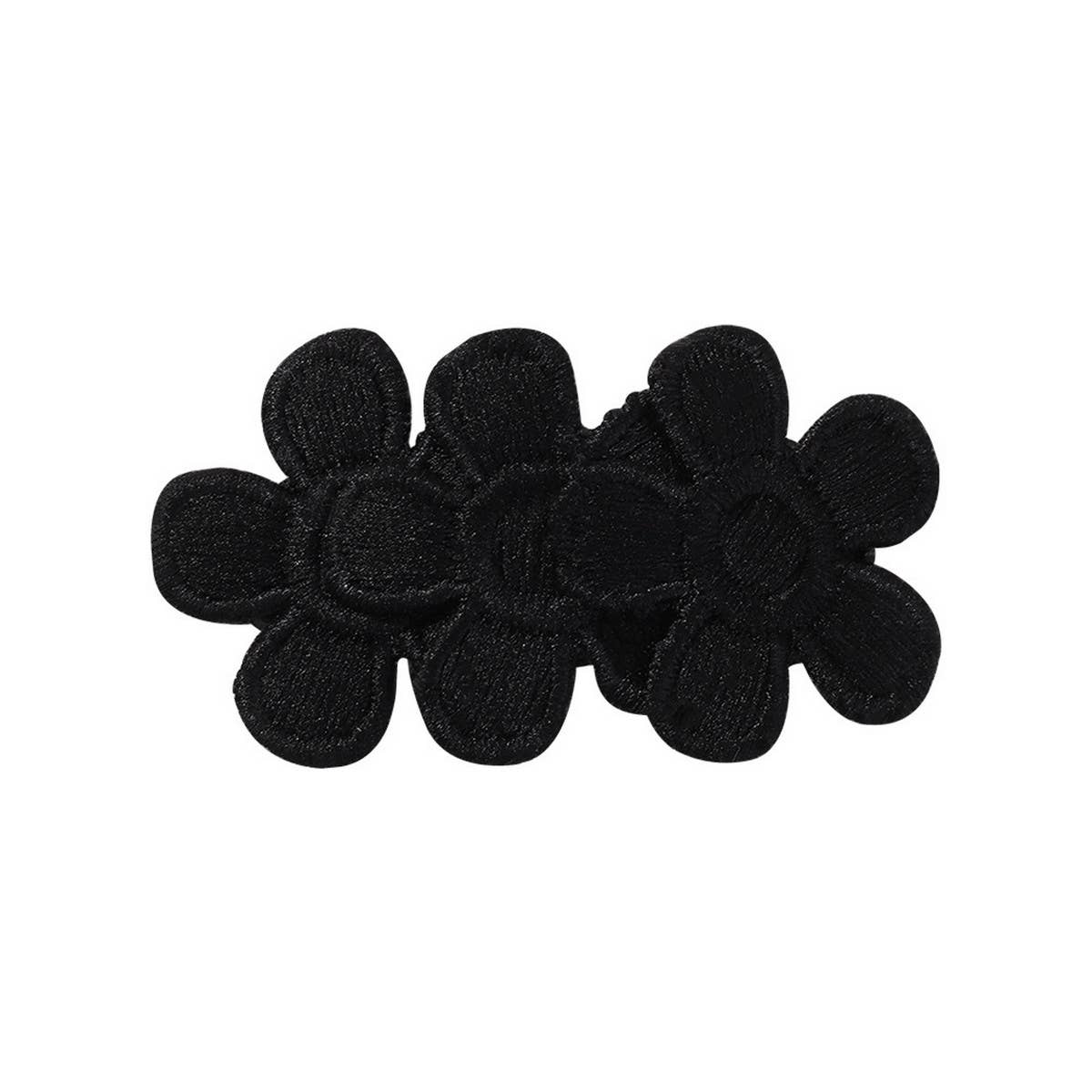 CHILDREN'S PETAL FLOWER BLACK AND WHITE HAIRPIN