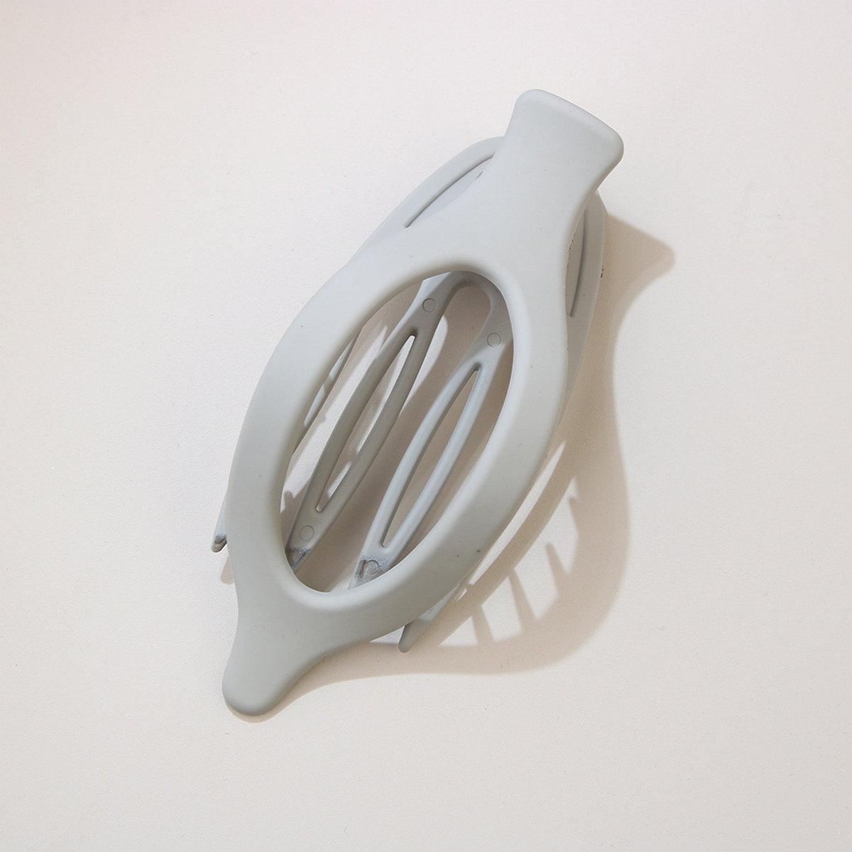 Glossy Matte Oval Hair Clip - Large Duckbill Style