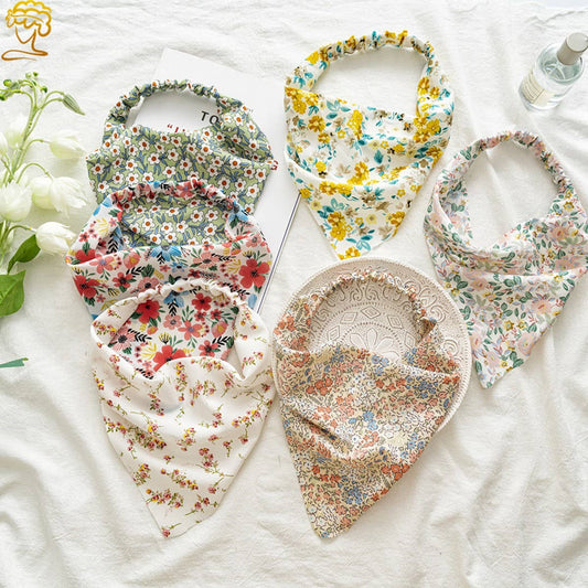 FLORAL PASTORAL STYLE HEADSCARF HAIR ACCESSORIES