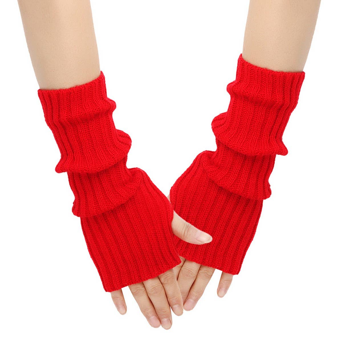 CWMM10077_KNIT FINGERLESS ARM WARMERS WOMEN