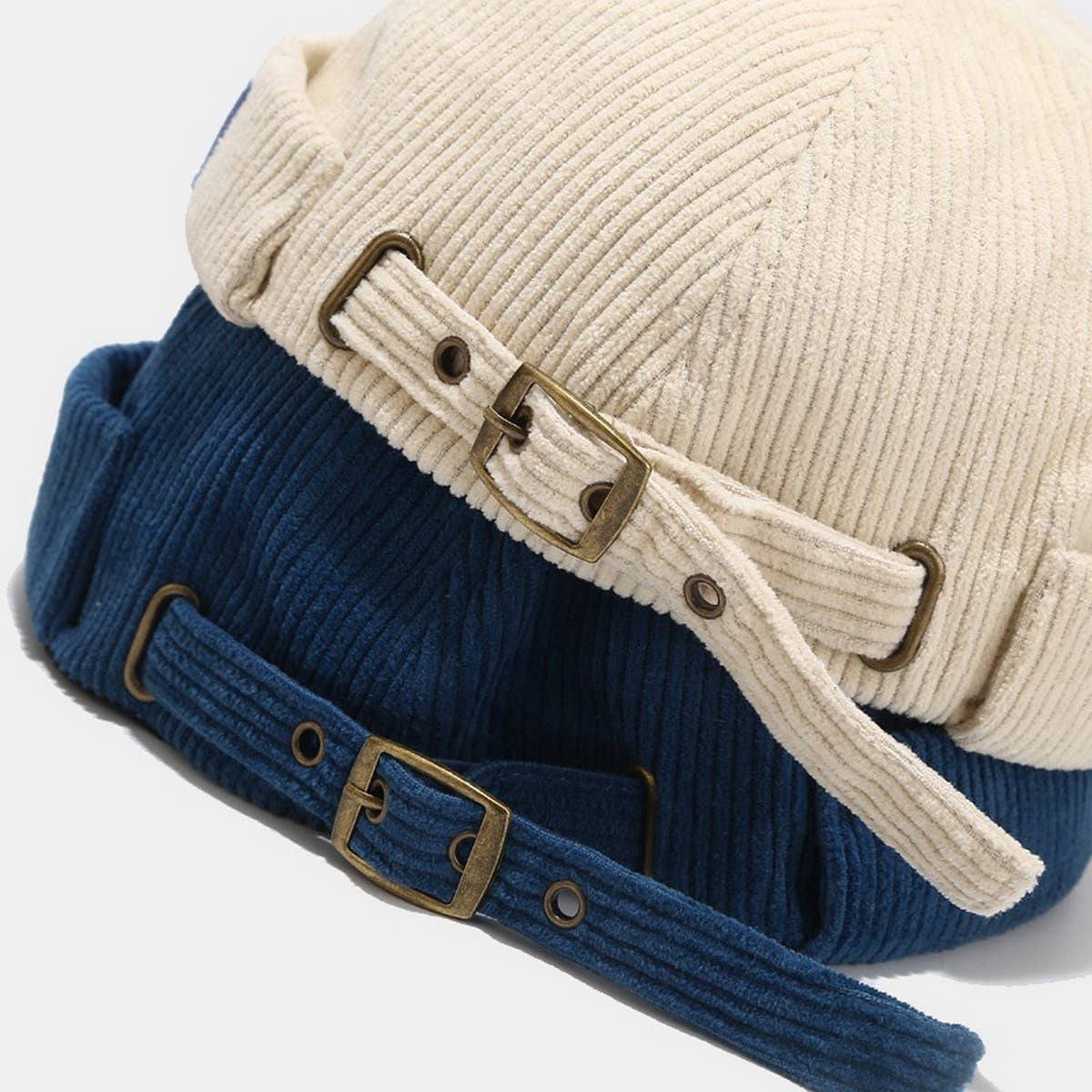 CWAH3159_VINTAGE LABEL LETTER SHORT BRIM BERET