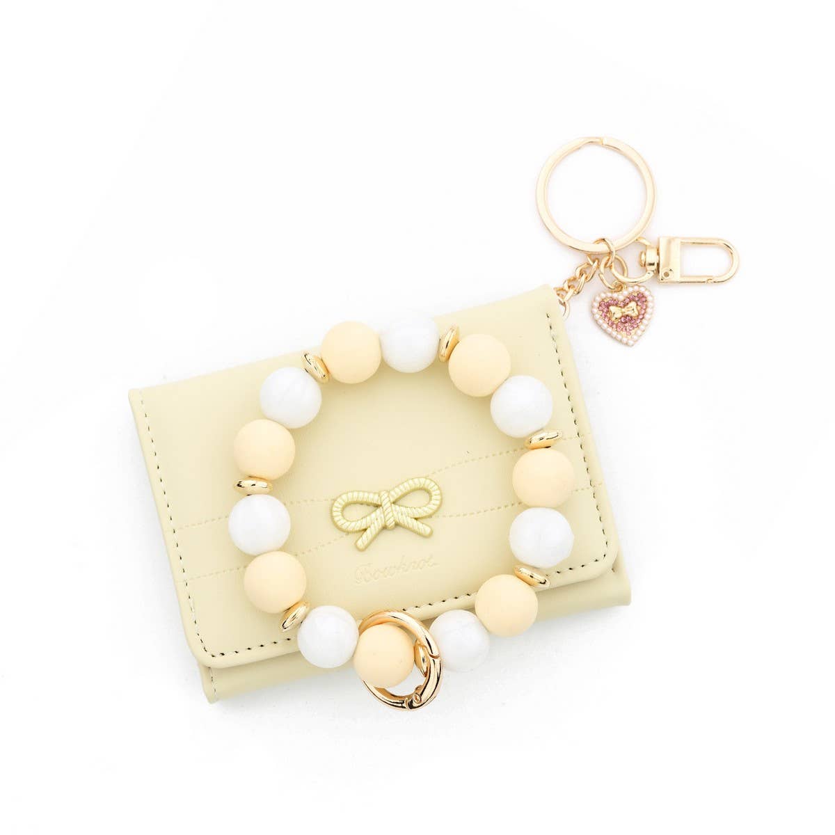 Women¡¯s Bow Heart Short Trifold Wallet Korean_CUAB00443