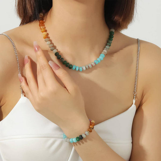 Colored dopamine high-end hand-beaded beads