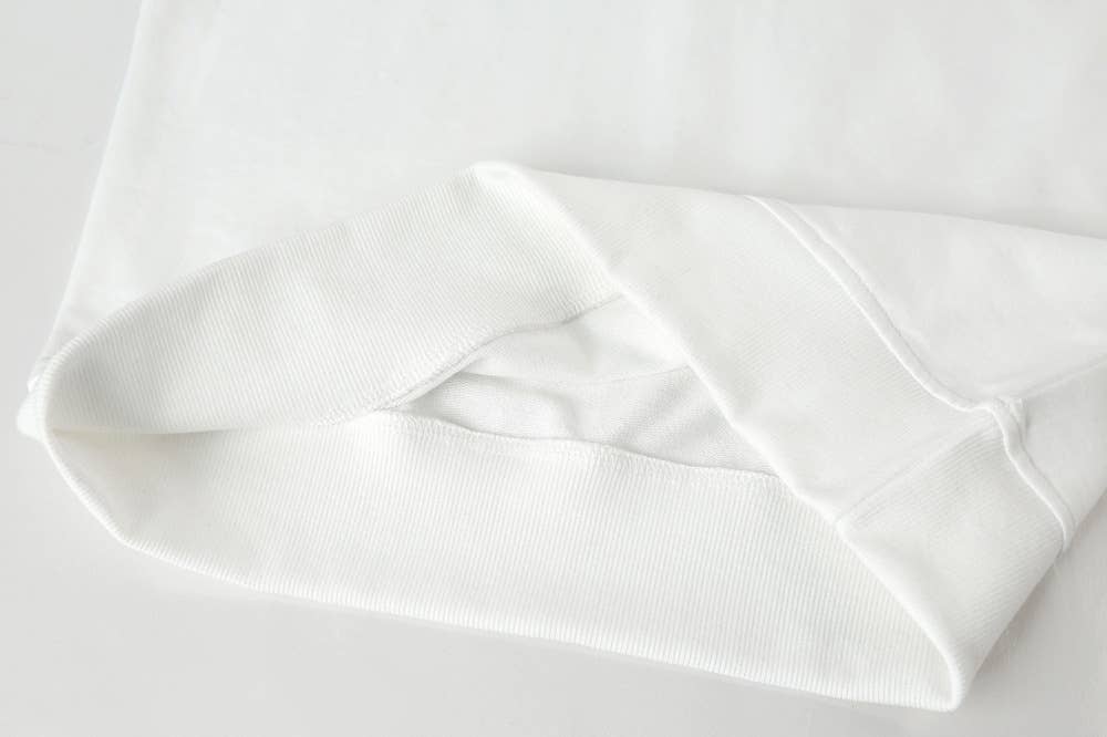 Brooklyn printed loose off-the-shoulder hoodie