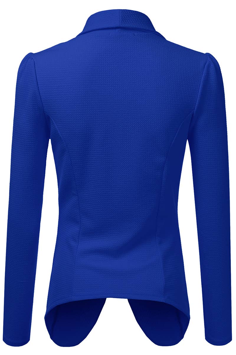 CWOBL090_Casual Work Long Sleeve Open Front Blazer