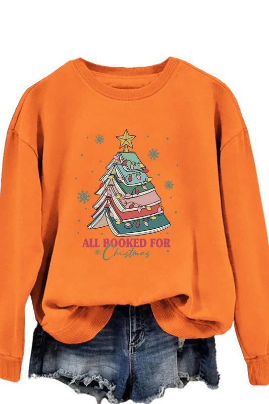 CWTBLL01325_LETTER PRINT CREW NECK CHRISTMAS SWEATSHIRT