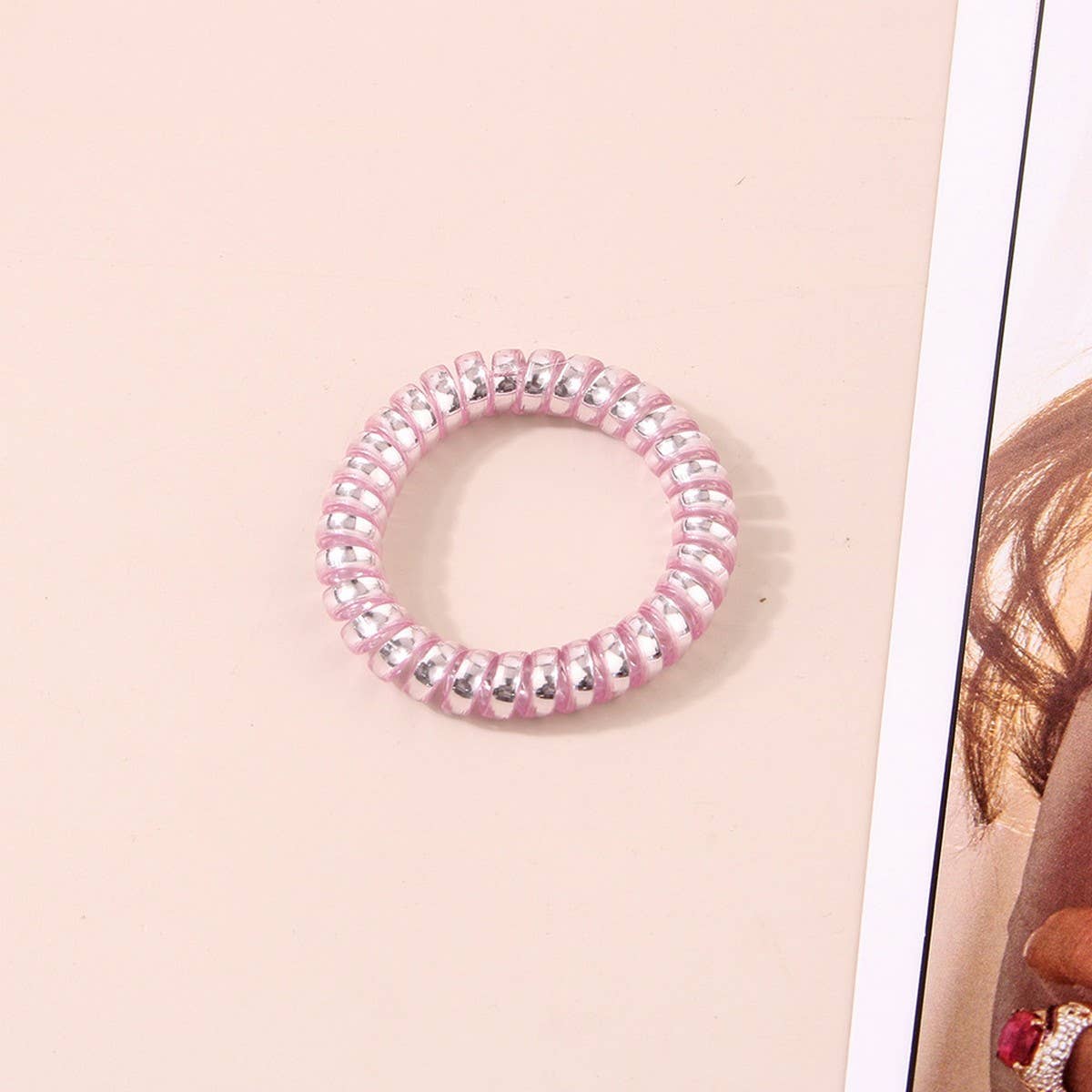 CWAHA1380_SIMPLE PHONE LINE HAIR TIE