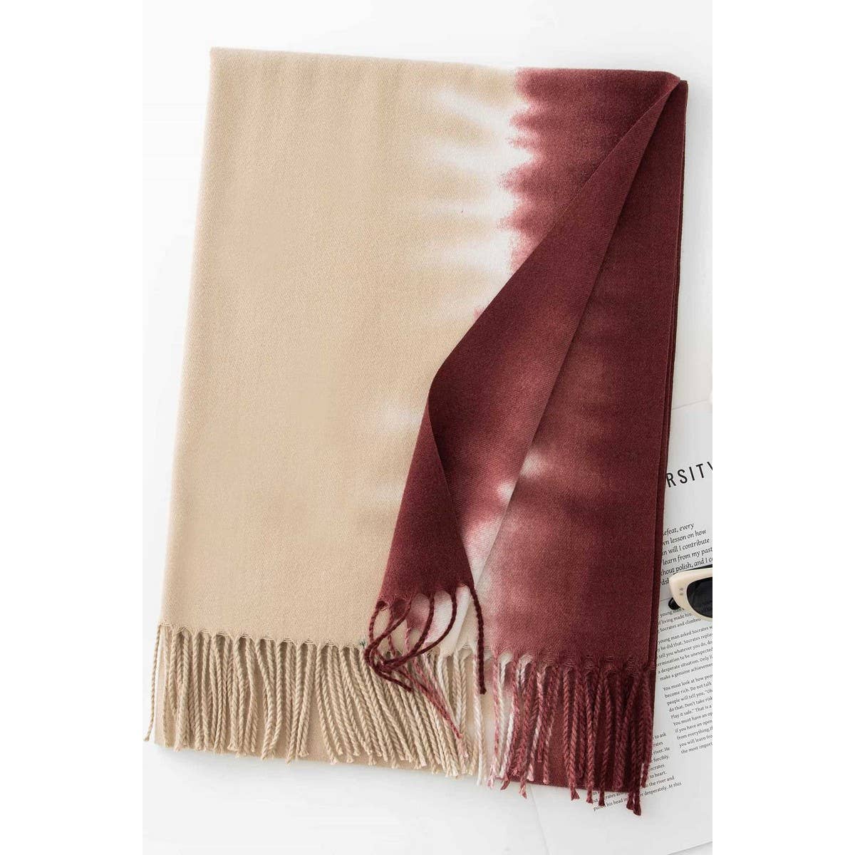 CWASC1481_GRADIENT COLOR SCARF SHAWL WARM NECK SCARF