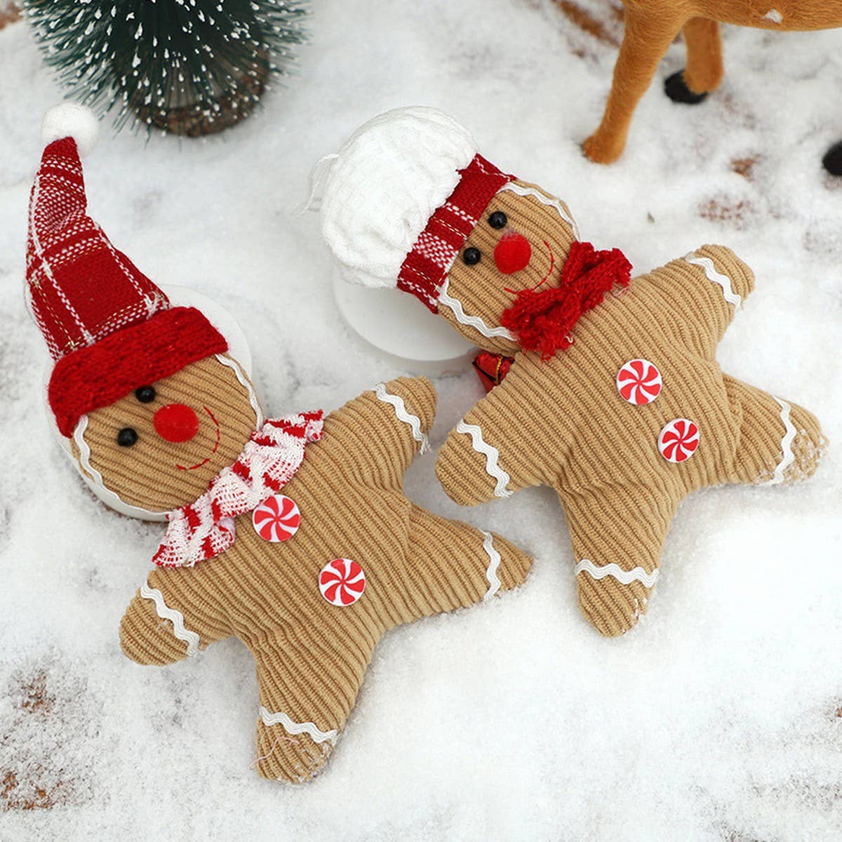 CWMM9403_NEW CHRISTMAS GINGERBREAD MAN DOLL PENDANT