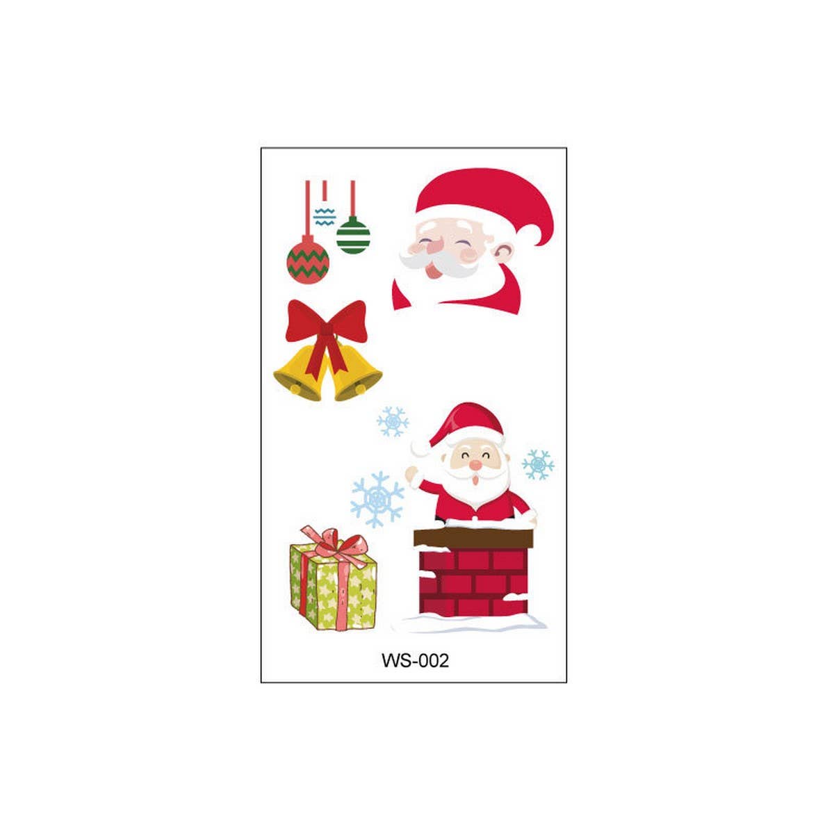 Christmas Candle Transfer Tattoos for Kids Party