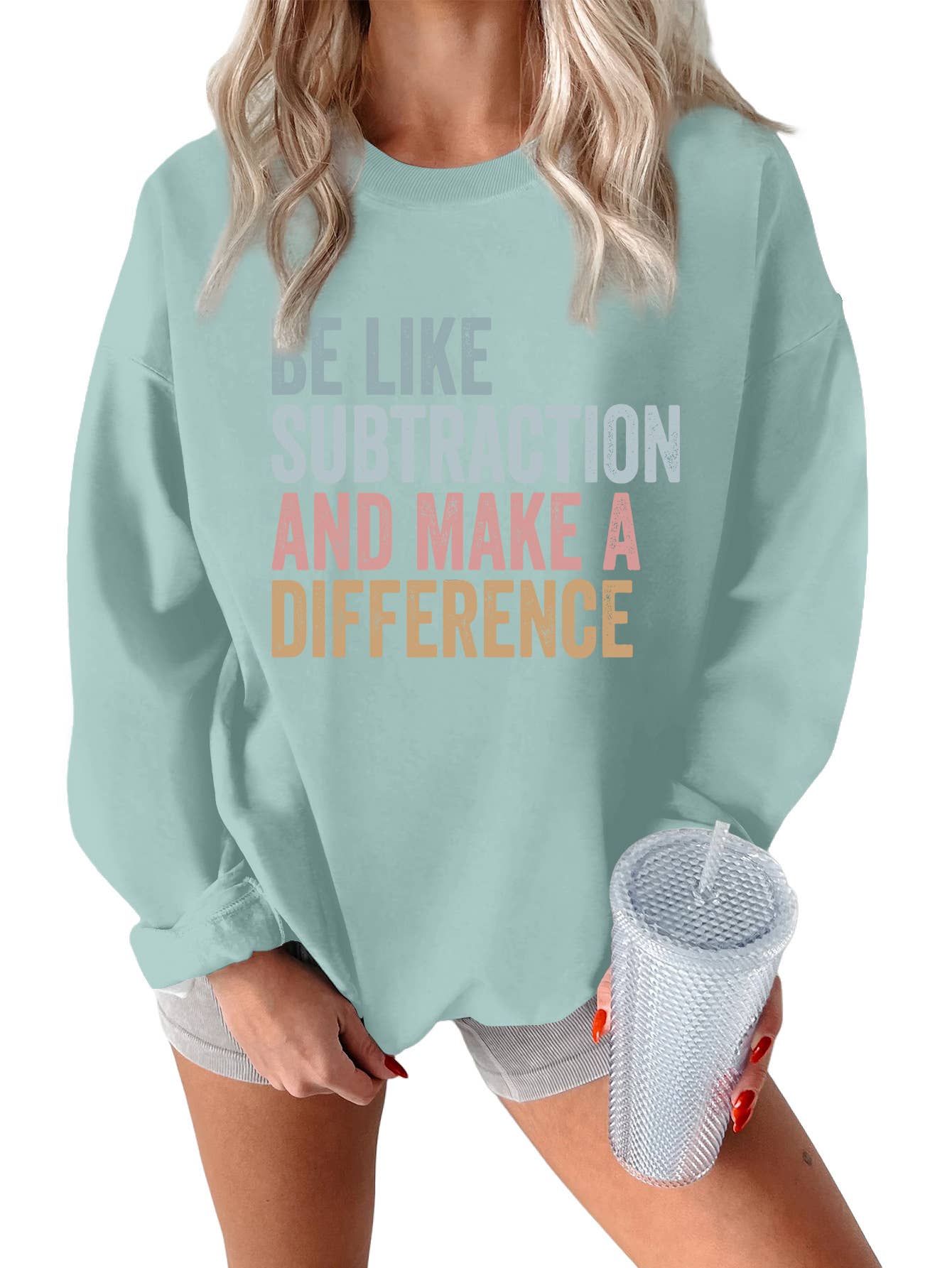 Be like subtraction printed thickened hoodie
