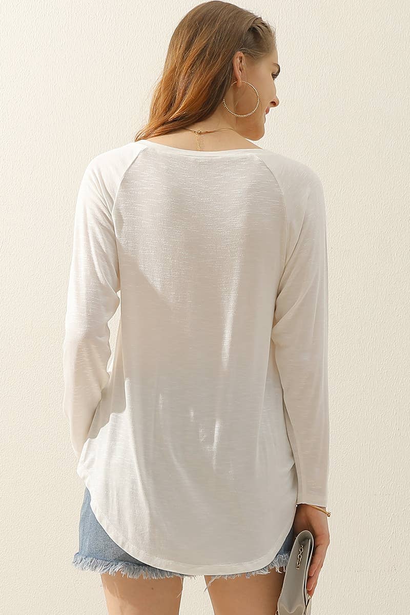 CWTTL1461_Casual Loose Fit Long Sleeve Tops