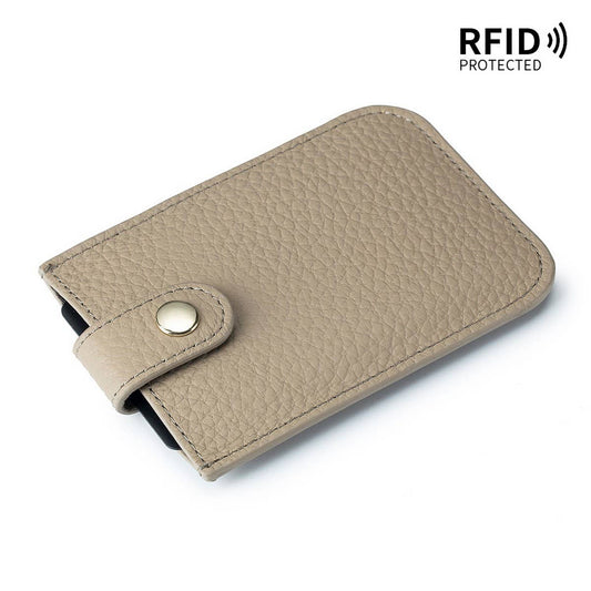 ULTRA-THIN LAYERED DRAWSTRING LEATHER CARD HOLDER_CWAB3825