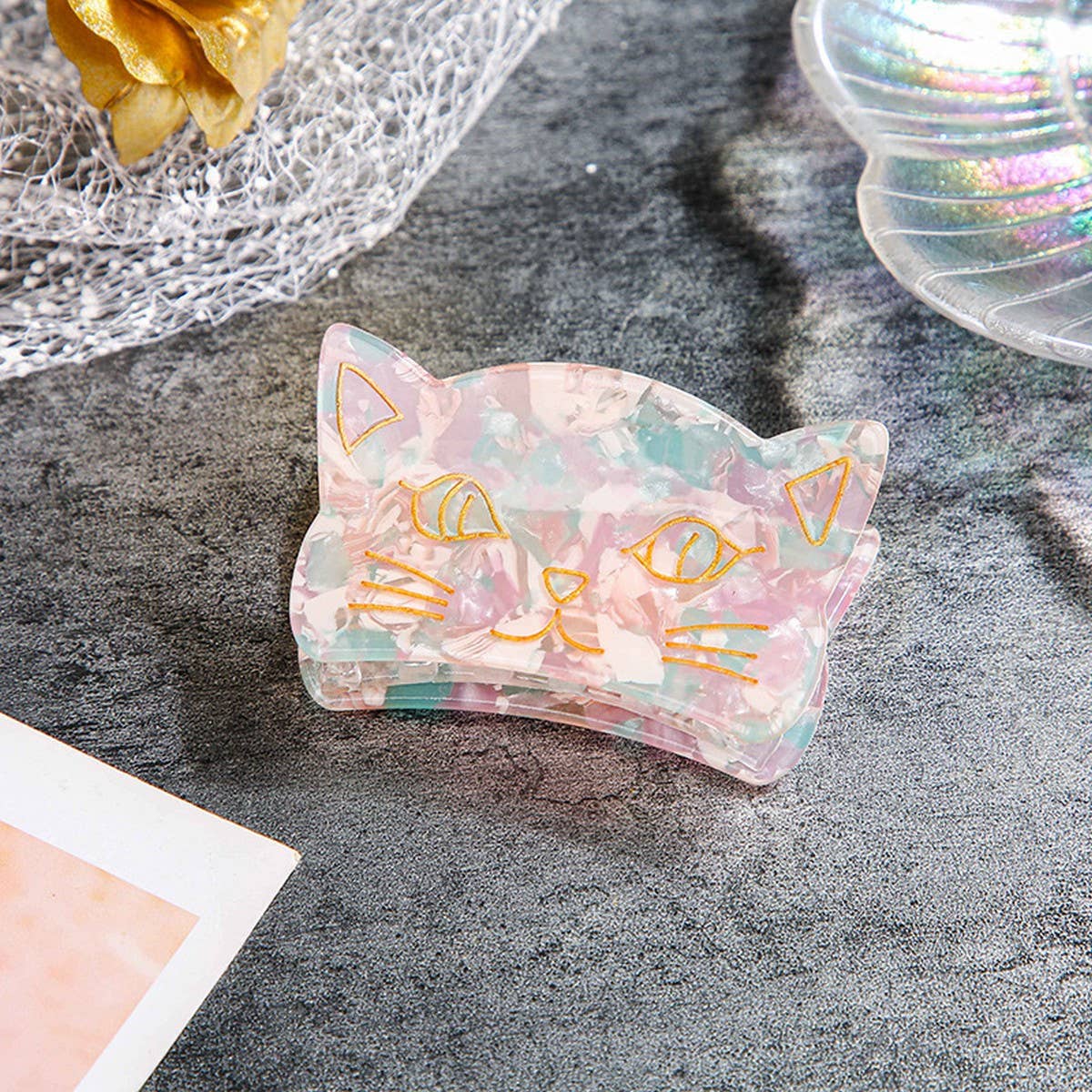 CWAHA1310_CUTE KITTEN SERIES HAIR CLAW CLIP