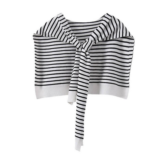 Accessorize with a striped cape