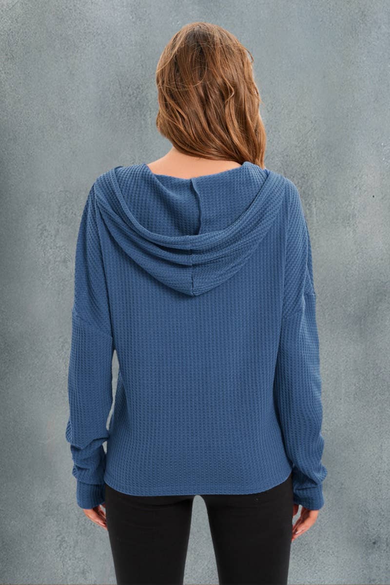 CWOSWL6359_LONG-SLEEVED DRAWSTRING HOODED SWEATER TOP