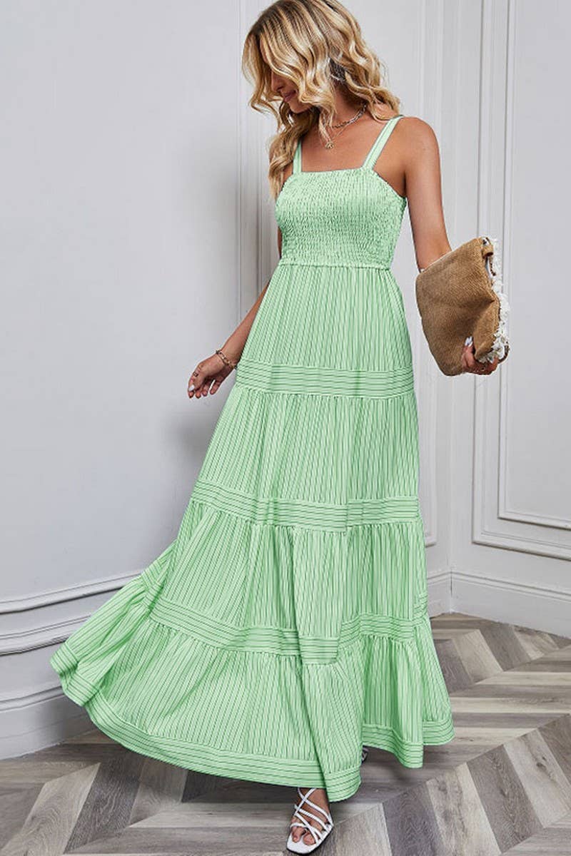 CWDMD1612_SLEEVELESS TANK TOP STRIPED MAXI DRESS