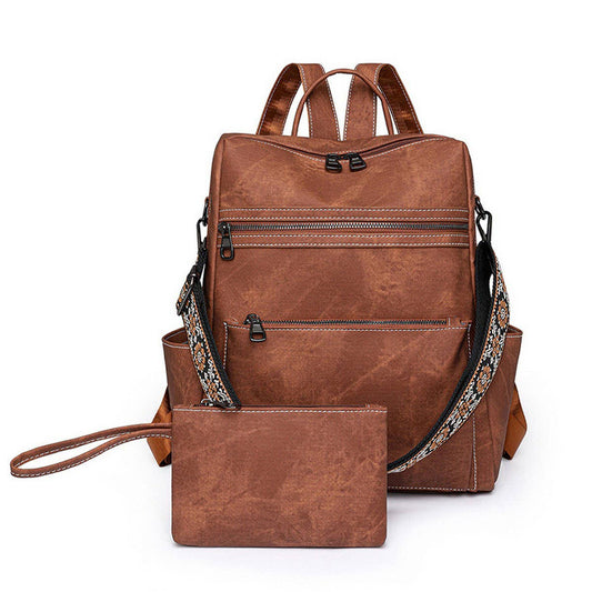 RETRO LARGE CAPACITY CASUAL TRAVEL BACKPACK PURSE_CUAB0185