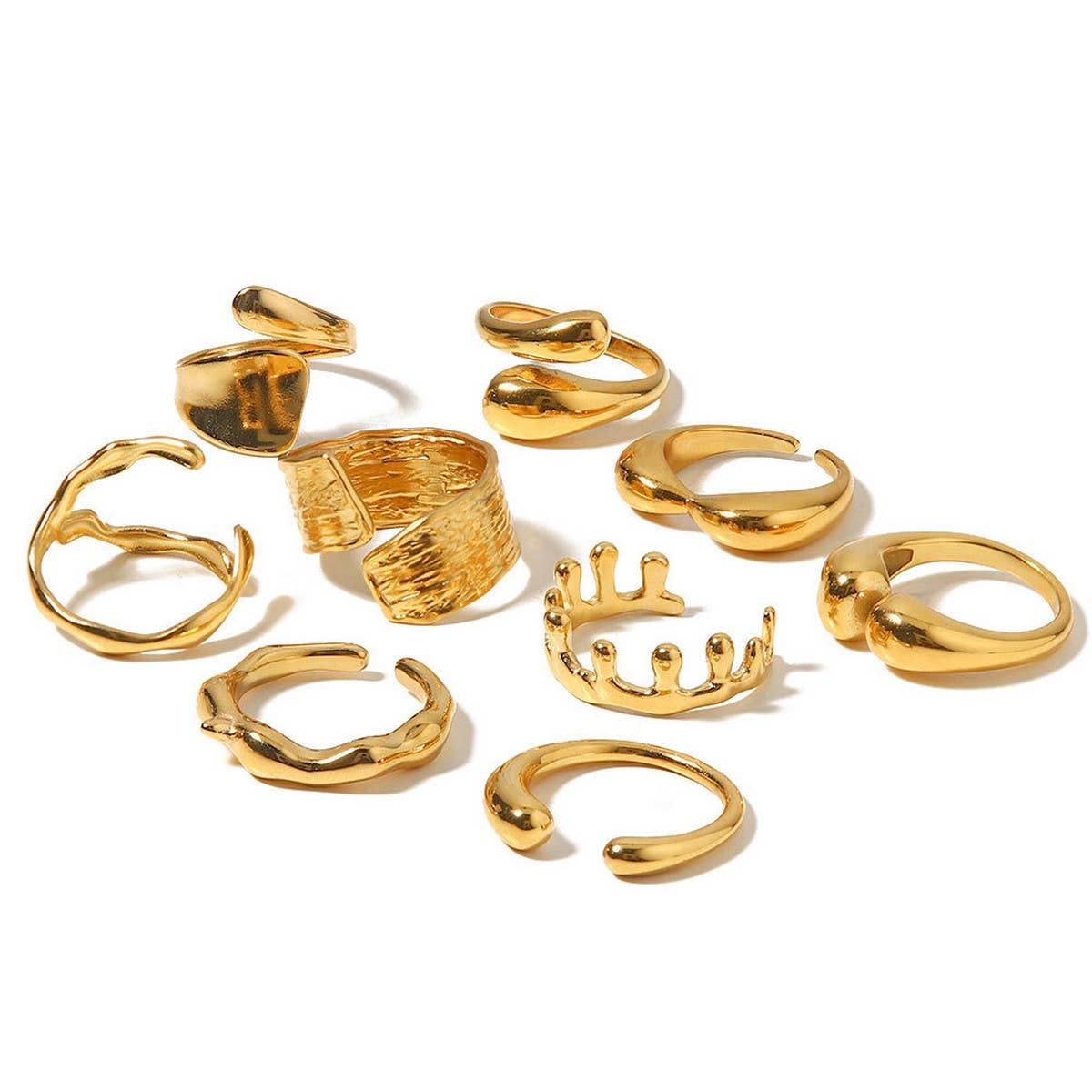ADJUSTABLE OPEN RING GEOMETRIC DESIGN FOR WOMEN_CWAJE1224