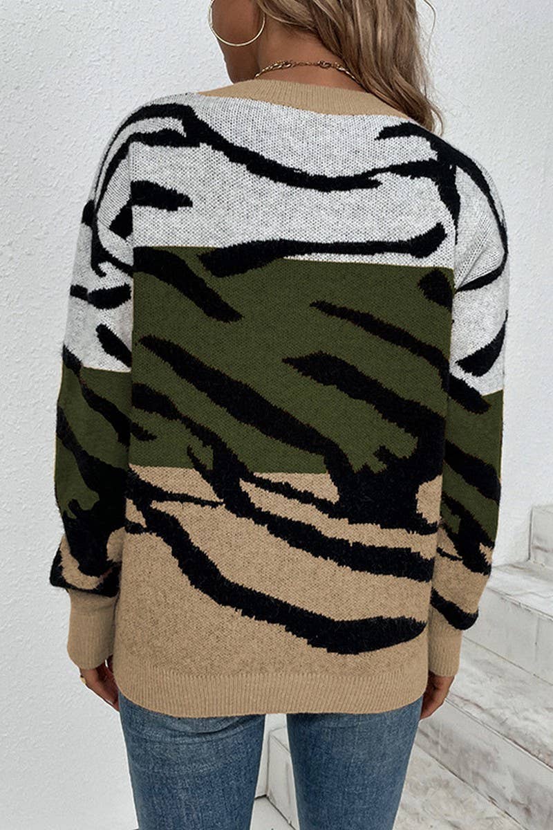 CWOSWL1718_Crew Neck Long Sleeve Pullover Sweater