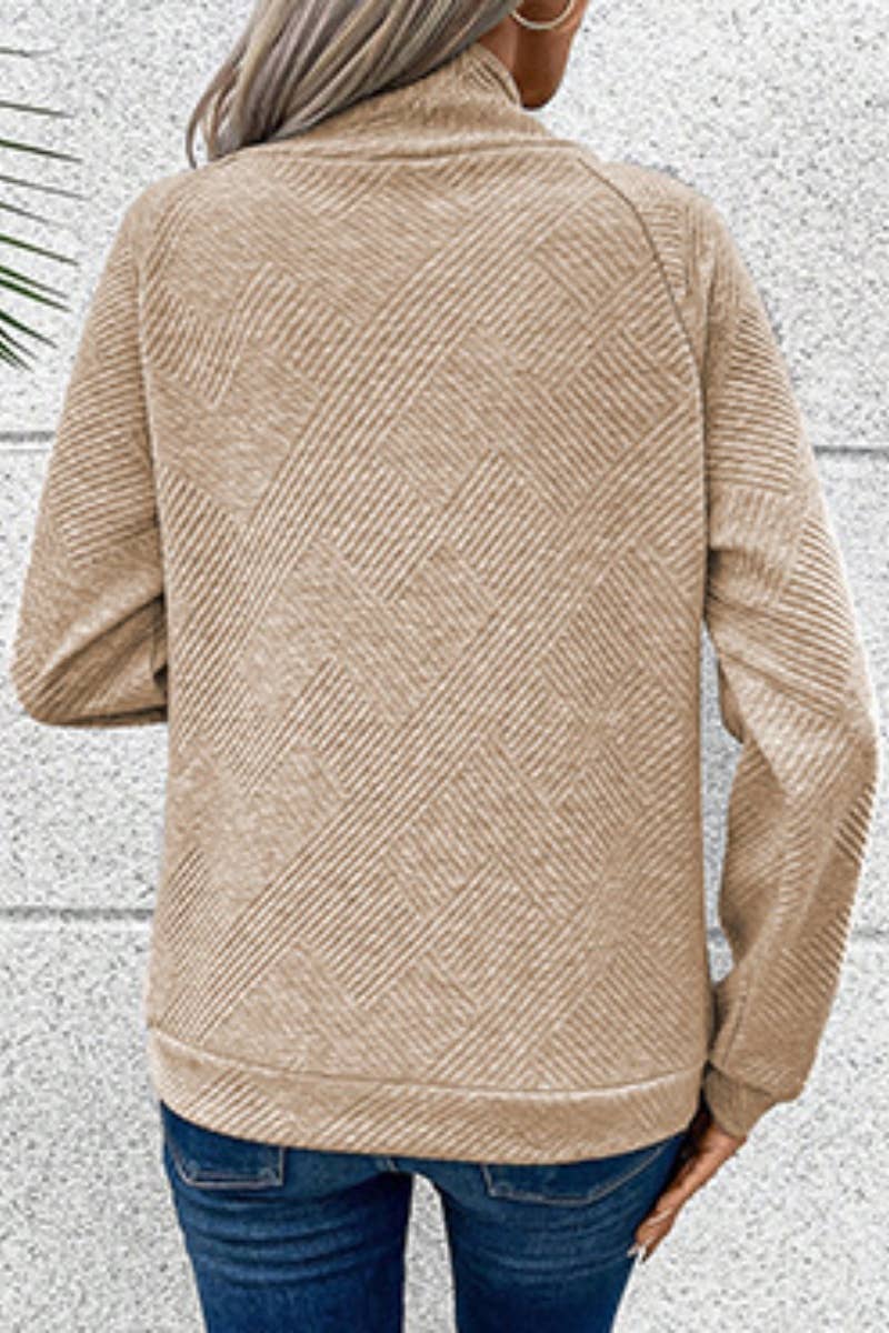 CWOSWL6675_ASYMMETRIC BUTTON-DOWN LONG-SLEEVED SWEATER