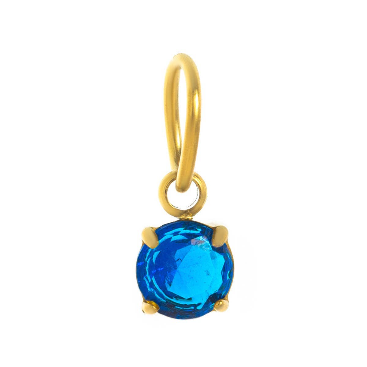 Colored Birthstone DIY Stainless Steel Necklace