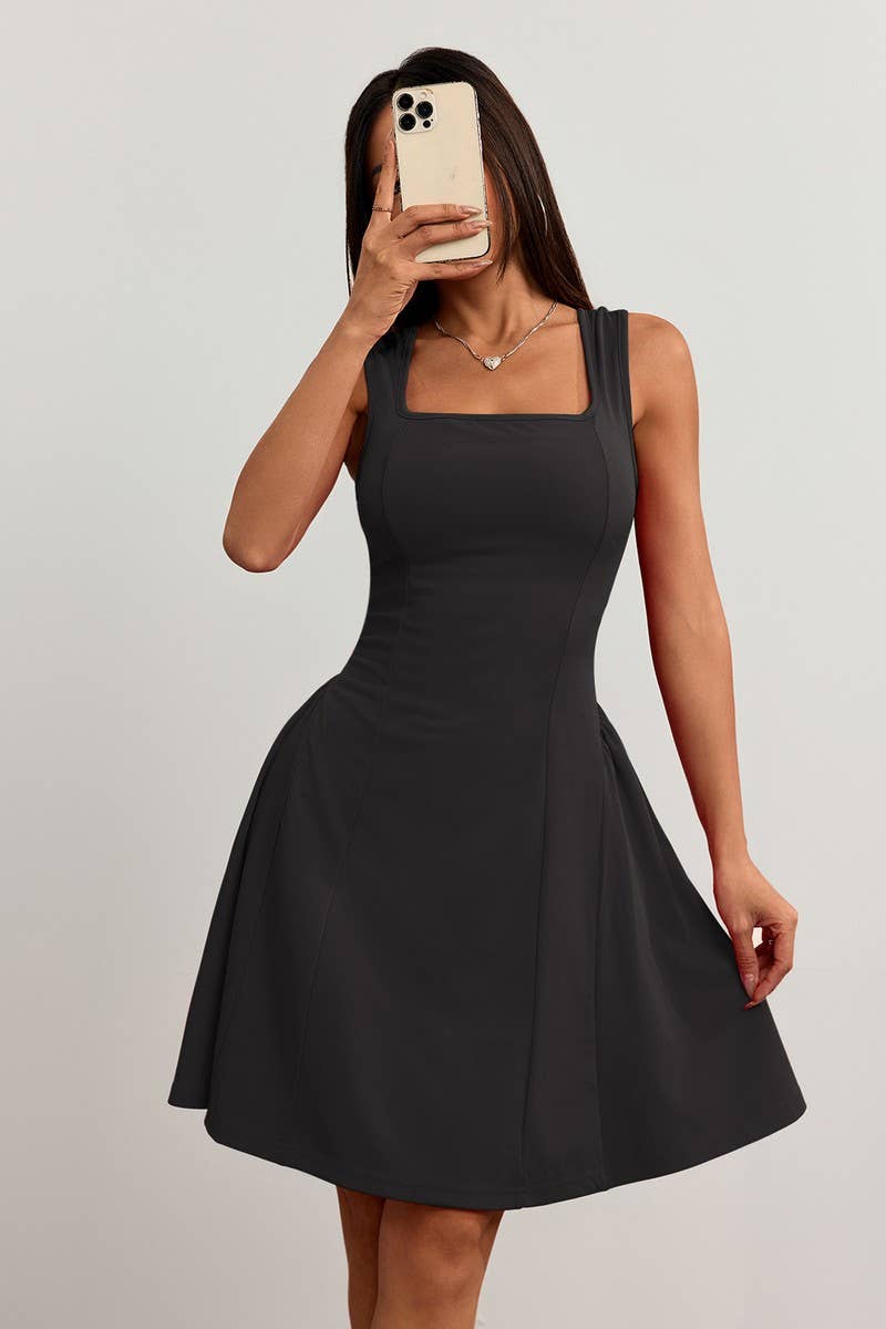 CWDSD7855_BACKLESS SLEEVELESS BODYCON CAMI DRESS