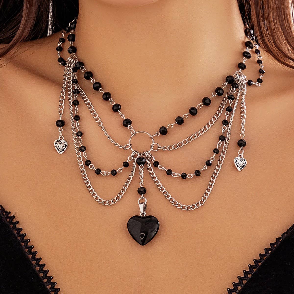 PEARL BEADED NECKLACE WITH PENDANT_CWAJE1157
