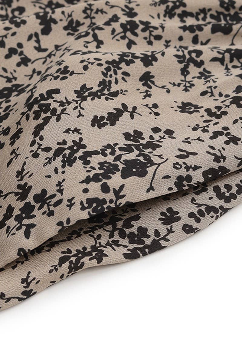 CWSJS1277_SQUARE NECK PUFF SLEEVE WIDE LEG PRINT JUMPSUIT