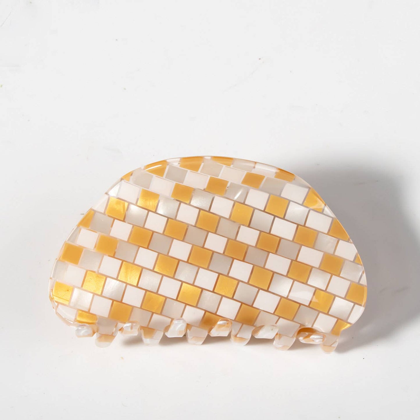 3.1in Mini Plaid Claw Clip for Hair Back Head Use_CWAHA0326