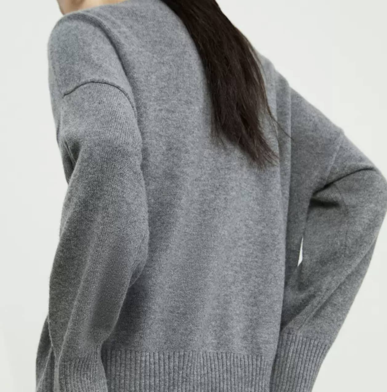 ALL-IN SOLID COLOR KNIT CASUAL CREW-NECK SWEATER