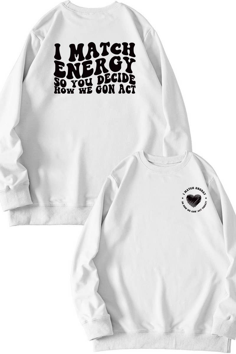 CWTSTL0491_WOMEN LETTER PRINTING LONG SLEEVE SWEATSHIRT