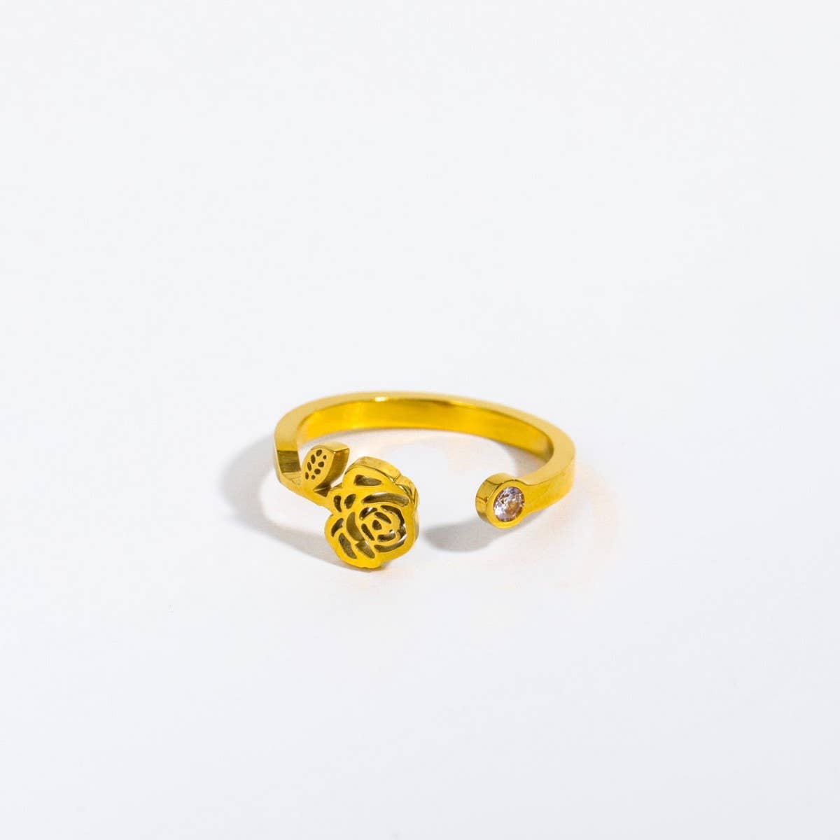 December Colored Zirconia Open Ring