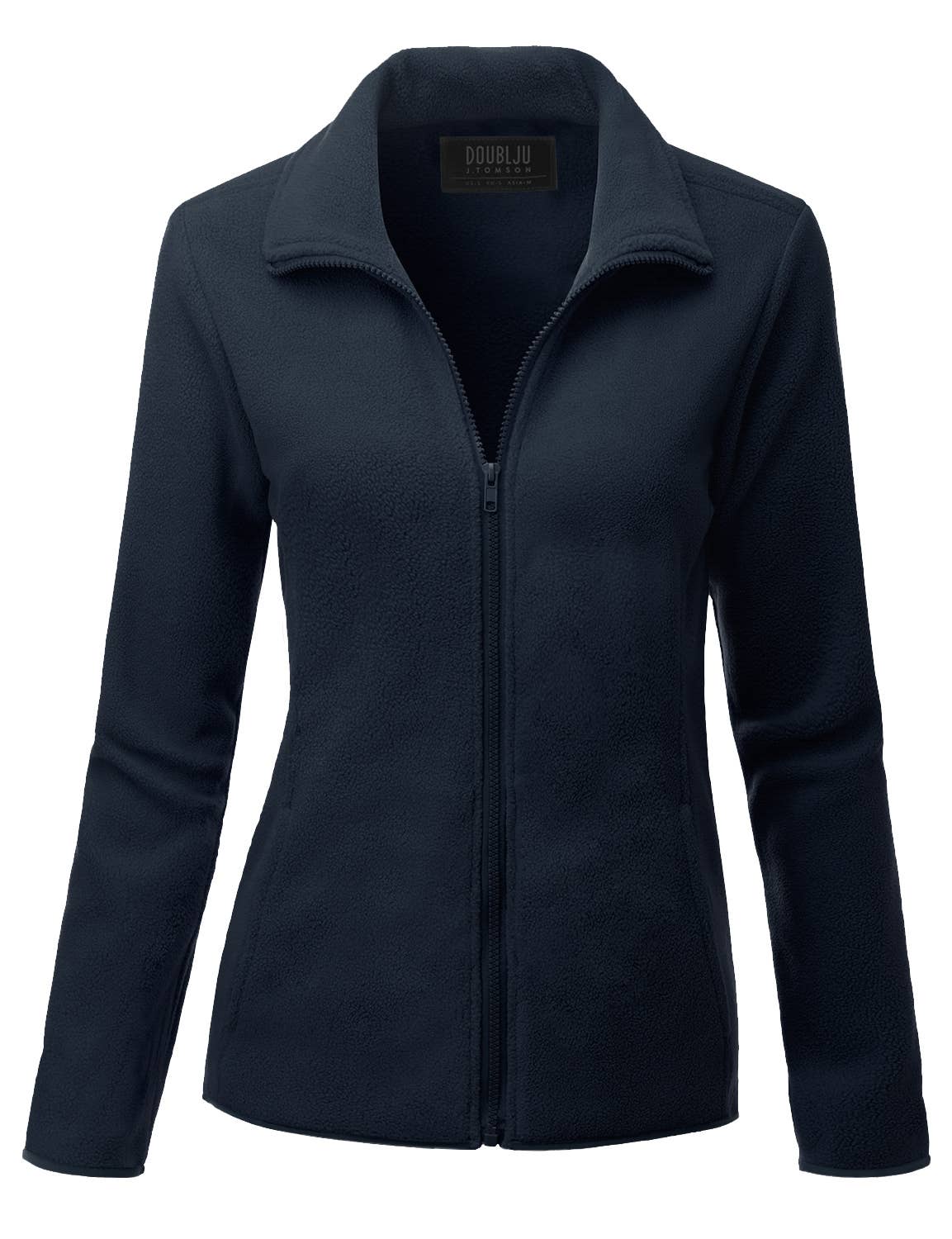CWOJA693_Long Sleeve Full-Zip Thermal Basic Fleece Jacket