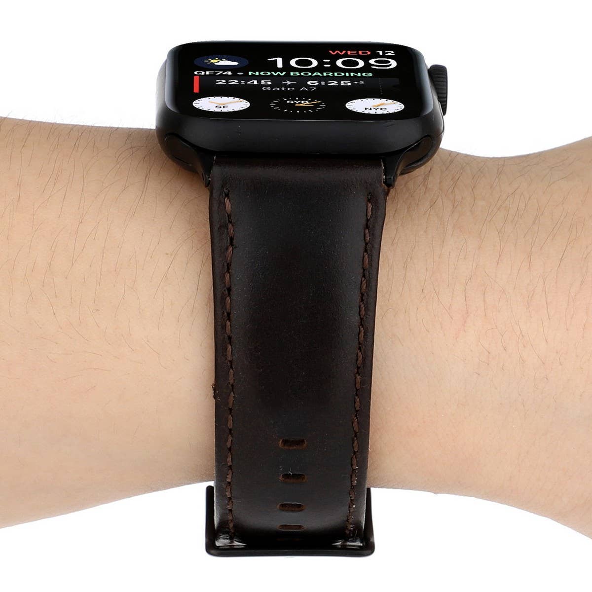 IWATCH7-1 SE CRAZY HORSE WAX LEATHER STRAP