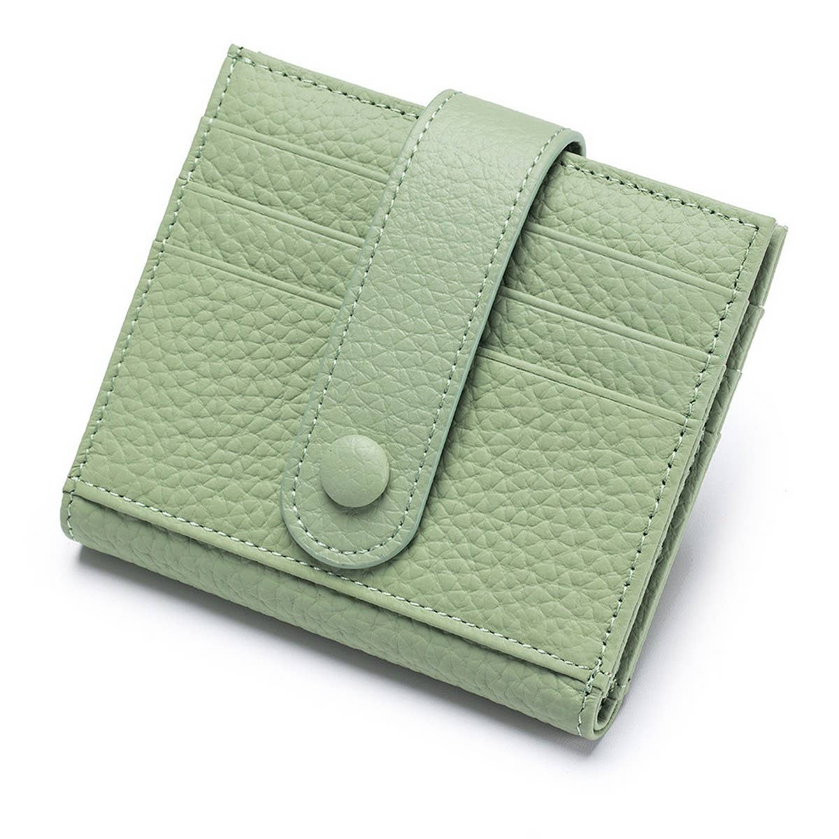 COWHIDE LEATHER SHORT ULTRA-THIN SMALL WALLET_CWAB3817