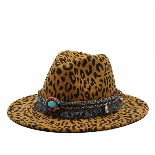 ETHNIC STYLE WOOLEN WESTERN COWBOY HAT COUPLE HAT_CWAH2609