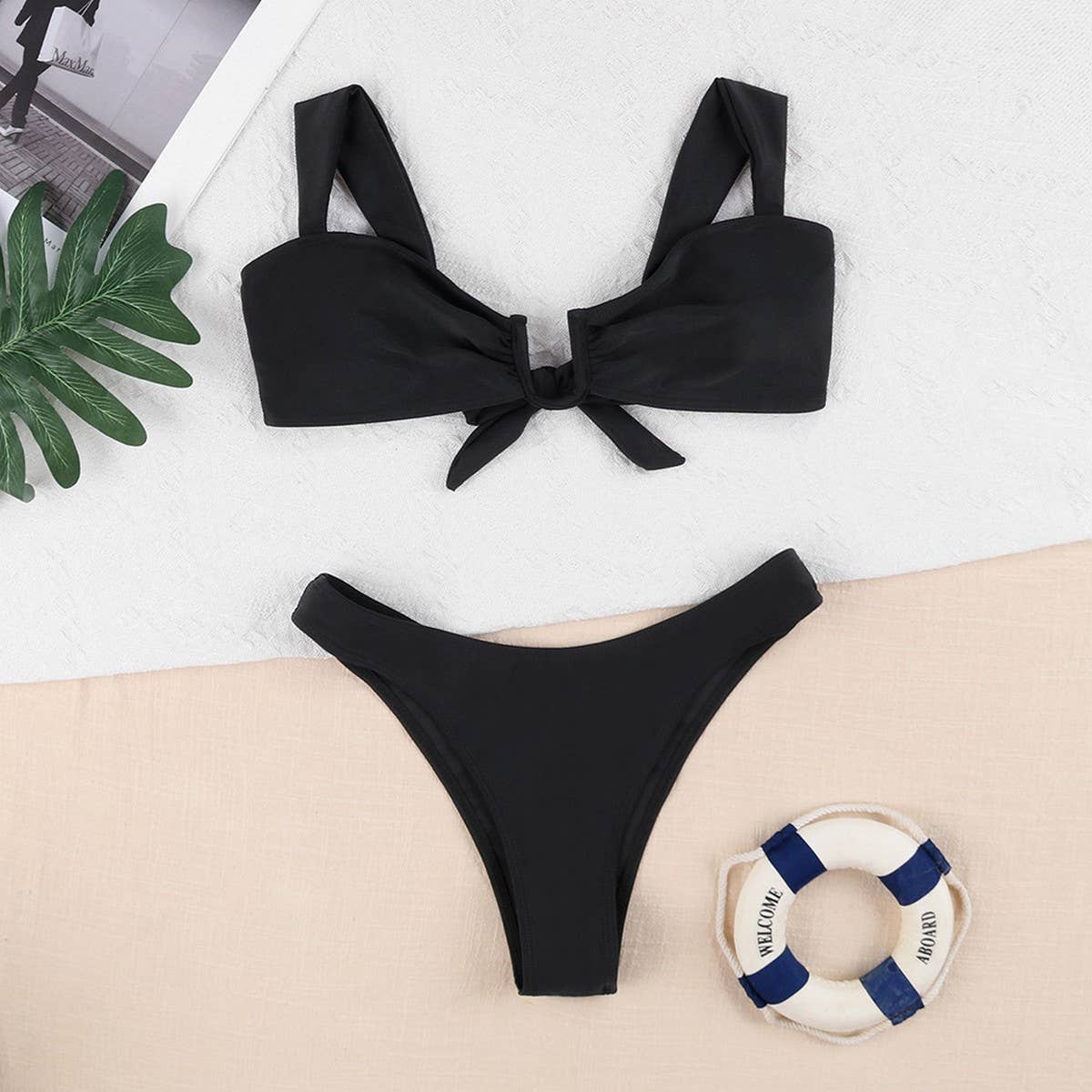 Women's Backless Bikini - Sexy Multi-Color Swimwear
