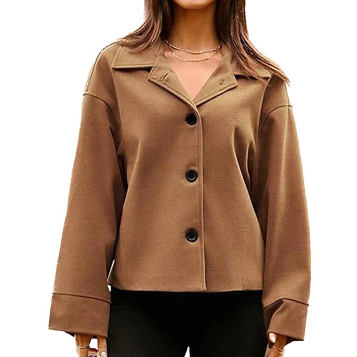 CASUAL OFFICE LONG SLEEVE BUTTON SHORT SMALL SUIT