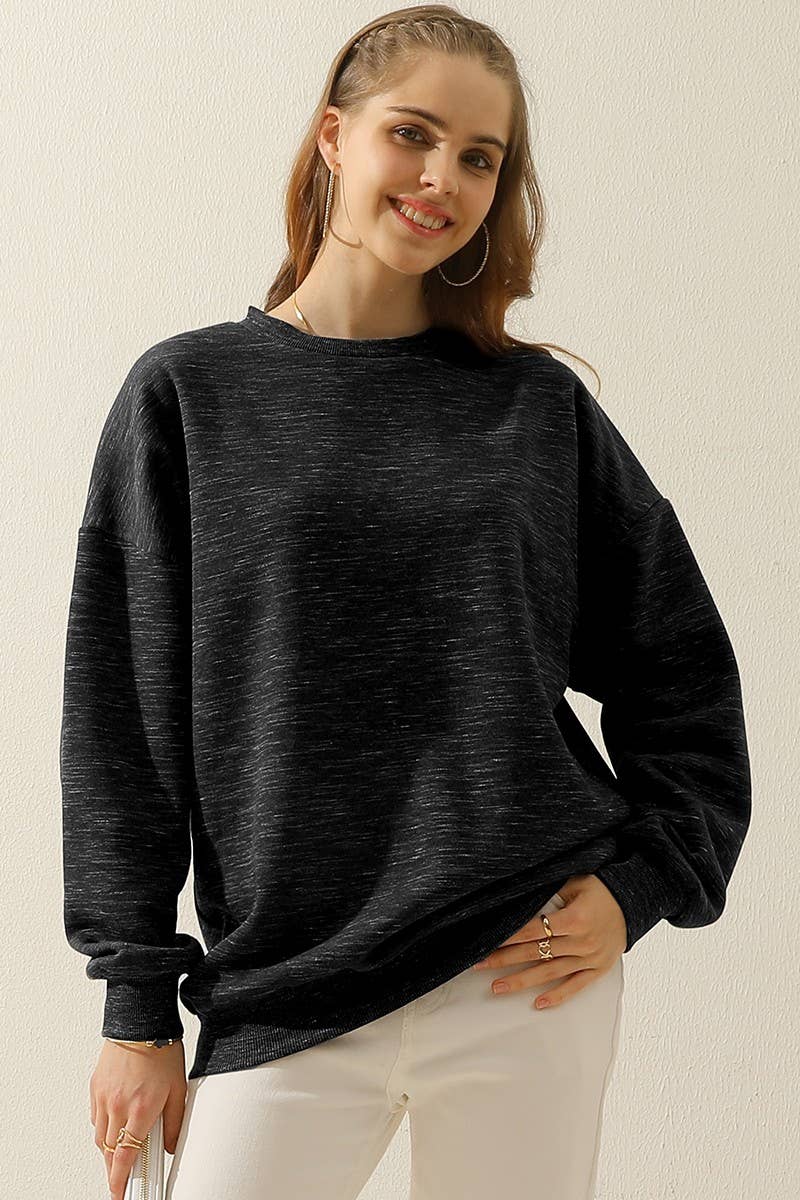 CWTTL902-P_PLUS SIZE CREW NECK PULLOVER SWEATSHIRT TOPS