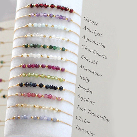 HANDMADE SEMI-PRECIOUS STONE BEADED BRACELET_CWAB4630